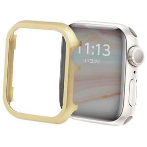 GAACAL Apple Watch Series 7-8 [41mm]用メタリックフレーム ゴールド W00114G5-イメージ1