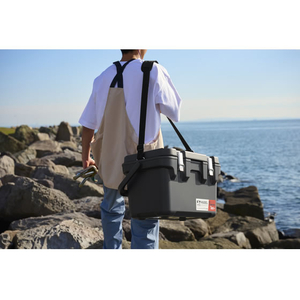 アイリスオーヤマ 真空断熱クーラーボックス 20L チャコールグレー FCJ083F-VITC-20R-イメージ6