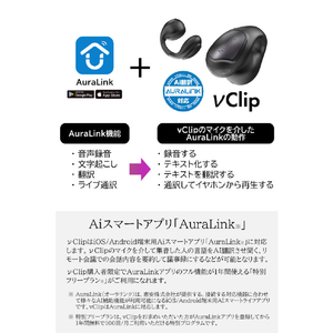 NUARL vClip Open Wireless Earbuds ブラック NVCE01-NB-イメージ12