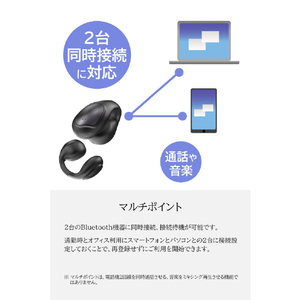 NUARL vClip Open Wireless Earbuds ブラック NVCE01-NB-イメージ13