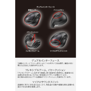 NUARL vClip Open Wireless Earbuds ブラック NVCE01-NB-イメージ8