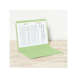 プラス 3カットフォルダー A4 グリーン 3枚(1～3山×1セット) F082375-87-206FL-063IF-イメージ4