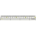 クツワ メタクリル 直線定規 左手用(18cm) FC243PY-HSS181L