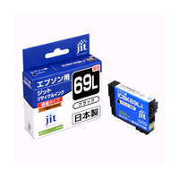 JIT エプソン(EPSON)対応 リサイクルインクカートリッジ ICBK69L(増量)対応 ブラック JIT-E69BL