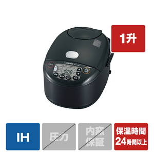 象印 IH炊飯ジャー(1升炊き) e angle select ブラック NW-VP18E2-BA-イメージ1