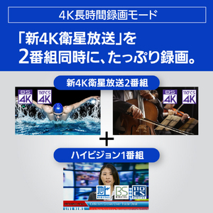 パナソニック 4TB HDD/4Kチューナー内蔵ブルーレイレコーダー 4KDIGA DMR-4T403-イメージ14