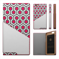 SLG Design iPhone 6s/6用ケース D0 Combi Calf Skin Artificial Leather Diary レッド SD4257I6