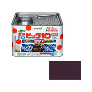 アサヒペン 水性ビッグ10多用途 5L 242 ブラウン FC063PP-イメージ1