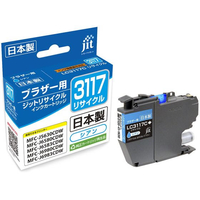 ジット ブラザー LC3117C シアン リサイクルインク FCD959P-JIT-B3117C