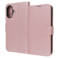レイアウト iPhone 16用Like standard 耐衝撃 マグネットベルト シンプル 手帳型レザーケース シャイニーピンク RT-P46ELC1/P