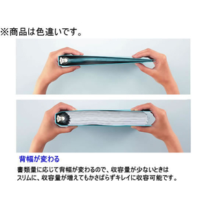 コクヨ クリヤーブック(NEOS)替紙式 ワイド A4 30穴 ブラック F041921-ﾗ-NE730D-イメージ6