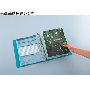 コクヨ クリヤーブック(NEOS)替紙式 ワイド A4 30穴 ブラック F041921-ﾗ-NE730D-イメージ7