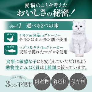 ペットプロジャパン HappyDays Cherie まぐろ&キウイinグレービー お腹の健康維持 成猫用 80g FCE826T-イメージ7