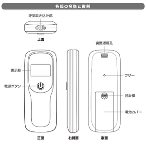 オーム電機 アルコールテスター HB-A04-W-イメージ3