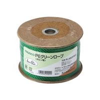 トラスコ中山 TRUSCO　PEグリーンロープ　3つ打　線径4mmX長さ50m R-450PEG