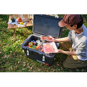 アイリスオーヤマ 真空断熱クーラーボックス 40L チャコールグレー FCJ085F-VITC-40R-イメージ8