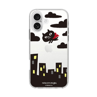 abbi FRIENDS iPhone 16用ネコマンジュウソフトクリアケース 赤いマント ABF27258I16
