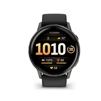 Garmin Venu 4 (45mm), GPS, Wi-Fi, Black w/ Slate + Black,JPN Slate Black 010-03014-30