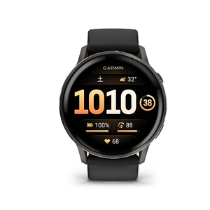 Garmin Venu 4 (45mm), GPS, Wi-Fi, Black w/ Slate + Black,JPN Slate Black 010-03014-30-イメージ1