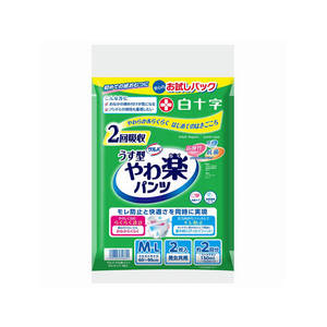 白十字 FC52147 サルバ やわ楽パンツ お試しパック M-L 2枚入