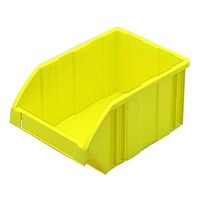 ＤＩＣプラスチック B型コンテナ B-2 外寸:W278×D188×H138 黄 イエロー6188278138 FC441FX-5004730