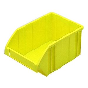 ＤＩＣプラスチック B型コンテナ B-2 外寸:W278×D188×H138 黄 イエロー6188278138 FC441FX-5004730-イメージ1