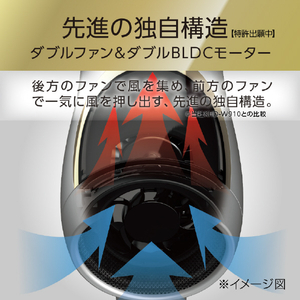 コイズミ BLDCダブルファンドライヤー ホワイト KHD-W990/W-イメージ19