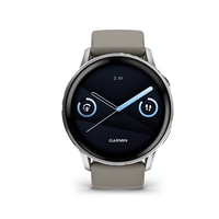 Garmin Venu 4 (45mm), GPS, Wi-Fi, Black w/ Silver + Gray, JPN Silver Gray 010-03014-31