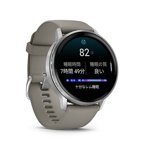 Garmin Venu 4 (45mm), GPS, Wi-Fi, Black w/ Silver + Gray, JPN Silver Gray 010-03014-31-イメージ3