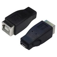 変換名人 USB2．0 B(メス)→microUSB(メス) 変換プラグ USBBB-MCB