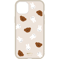 グルマンディーズ iPhone 14 Plus用耐衝撃ケース IIIIFIT ミッフィー ミッフィー&ボリス MF-335B