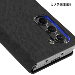 araree Galaxy Z Fold 5用ケース Bonnet Diary ブラック AR25259GZFD5-イメージ10