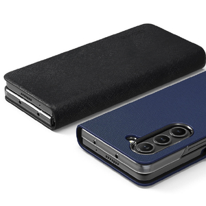 araree Galaxy Z Fold 5用ケース Bonnet Diary ブラック AR25259GZFD5-イメージ6