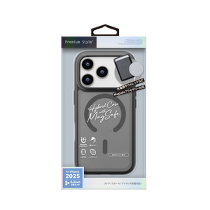 PGA iPhone 17 Pro用MagSafe ハイブリットケース PG-25BMH01BK-イメージ1