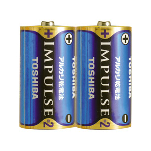 東芝 単2形アルカリ乾電池 2本入り IMPULSE LR14H2KP 東芝 単2形アルカリ乾電池 2本入り IMPULSE LR14H2KP