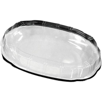 ニシキ プラ容器 シルキーアイボリー 10枚入 中用透明蓋 FC357LX-8173300