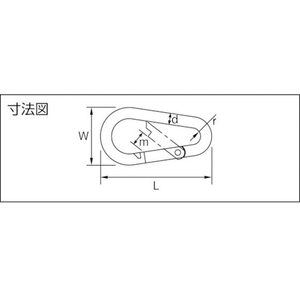 トラスコ中山 TRUSCO 国産カラビナハーケン NS型 スチール製 12×140mm NS型 12×140mm1.96 FC439FE-8191393-イメージ2