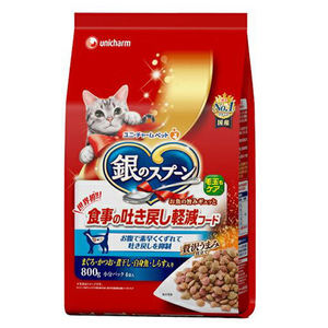 ユニ・チャームペットケア 銀のスプーン 贅沢うまみ仕立て食事の吐き戻し軽減フードお魚づくし 800g ｷﾞﾝｽﾌﾟﾊｷﾓﾄﾞｼｹｲｹﾞﾝｻｶﾅ800G-イメージ1