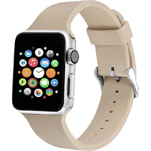 藤本電業 Apple Watch 45mm/44mm/42mm用シリコンバンド モカ WAB-12MH44-イメージ2