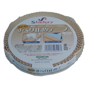 もりや産業 新すべり止めテープ 25×5M ベージュ FC116FY-8364006-イメージ1