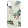 Happymori iPhone XS/X用ケース kentia palm bar グレーグリーン HM10259I8