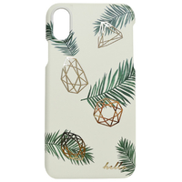 Happymori iPhone XS/X用ケース kentia palm bar グレーグリーン HM10259I8