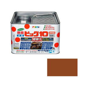 アサヒペン 水性ビッグ10多用途 5L 232 カーキー色 FC065PP-イメージ1
