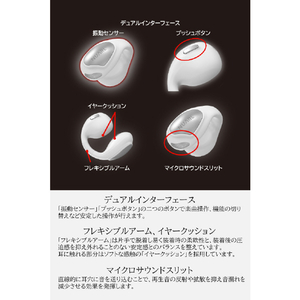 NUARL vClip Open Wireless Earbuds ホワイト NVCE01-NW-イメージ8