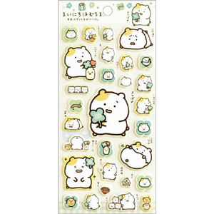 サンエックス ふにふにシール まいにちはむちま 01 まいにちはむちま　01 ﾌﾆﾌﾆｼ-ﾙﾏｲﾆﾁﾊﾑﾁﾏ01-イメージ1