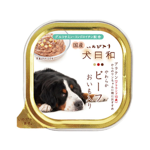 わんわん 犬日和 やわらかビーフ おいも入り (アラウンド10歳) 100g FC84215-イメージ1