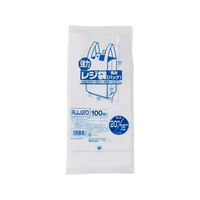 ジャパックス 業務用レジ袋 東20号・西35号 乳白100枚 FCE069U-RJJ20