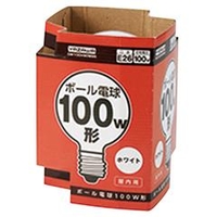 ヤザワ 100W形・E26口金 ボール電球 ホワイト 1個入り GW100V90W95