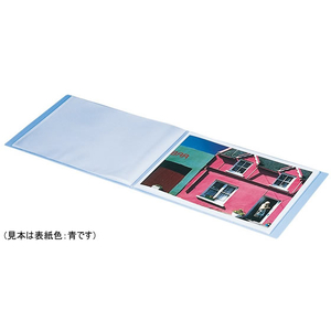 キングジム クリアーファイル カラーベース A3ヨコ 20ポケット 黒 F021792-150Cｸﾛ-イメージ2