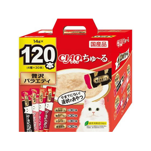 いなば CIAO ちゅーる 贅沢バラエティ 14g×120P FCE504R-イメージ1